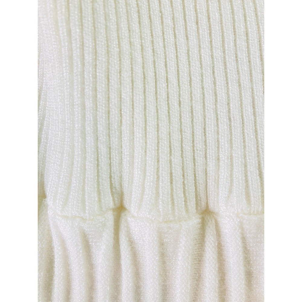 Rihoas White Black Contrasting Sweater Midi Dress Tennis Preppy Babydoll Size M - Picture 13 of 16